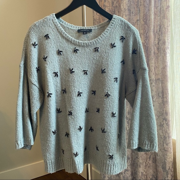Ann Taylor “Bird Tracks” Boxy Sweater - Picture 2 of 7